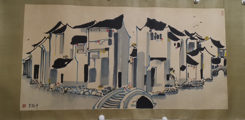 吴冠中字画作品吴冠中书画江南水乡_北京琉璃厂字画网